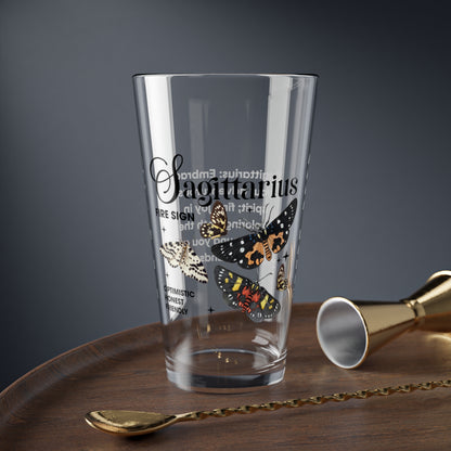 Sagittarius Zodiac Pint Glass 16oz, Astrology Drinkware, Horoscope Gift, Zodiac Glass, Birthday Gift, Cosmic Glassware, Astrology Themed Drinkware
