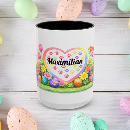 Shop our premium rottweiler black rust puppy easter mug from MySisterIsASurvivor.