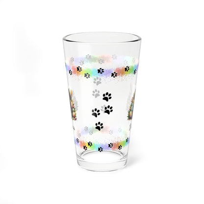 Chocolate Labrador Personalized Easter Puppy 16oz Pint Glass - Custom Dog Design, Mental Health Gift, Easter Décor, and Festive Celebrations