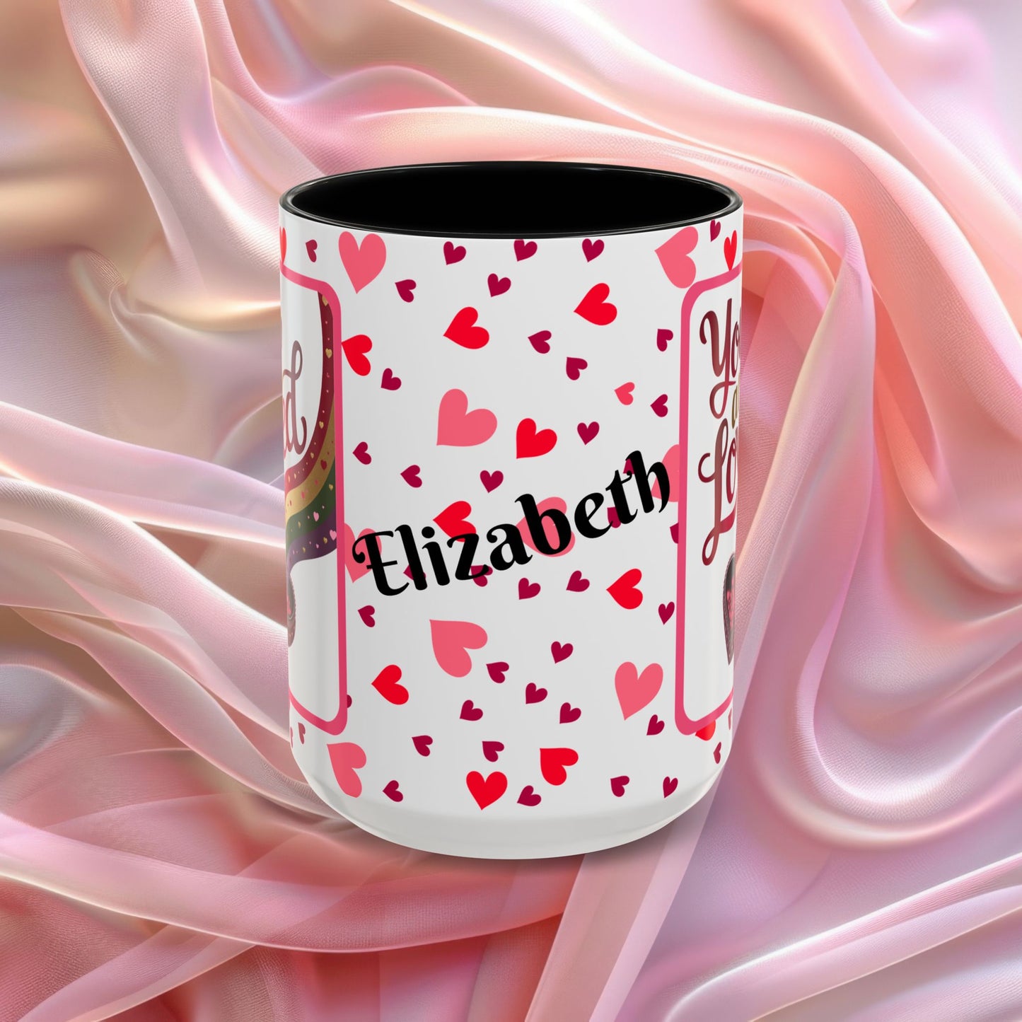 You Are Loved Valentines mug expressing care and connection, Valentine affirmation coffee cup