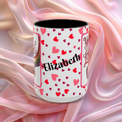 You Are Loved Valentines mug expressing care and connection, Valentine affirmation coffee cup