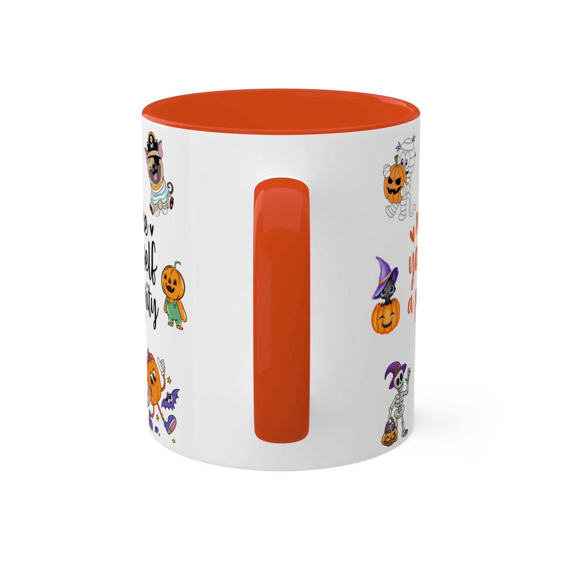 Make Yourself A Priority - Halloween Affirmation Mug - 11oz Ceramic Coffee Cup with Positive Quotes & Cute Vibes