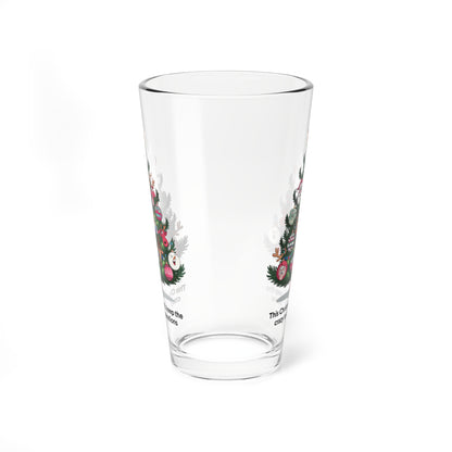 This Christmas, Let's Keep The Crazy To The Decorations, Christmas Pint Glass, 16oz