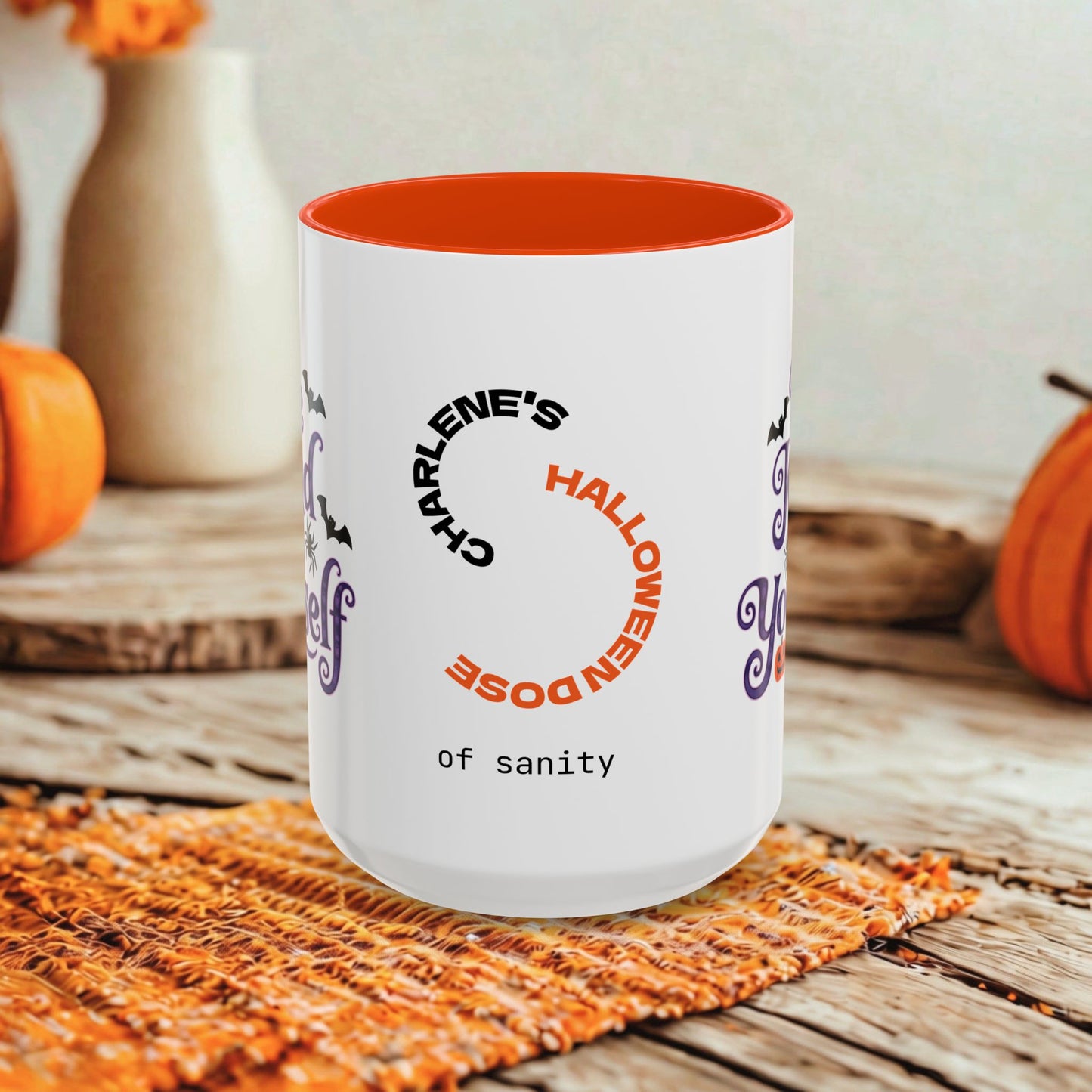 Be Kind to Yourself Halloween Mug - Personalized "Be Kind to Yourself" Coffee Cup Gift