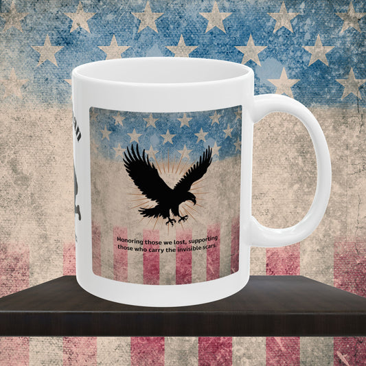 Personalized Memorial Day Mug - "Honoring Those We Lost" PTSD Support Tribute