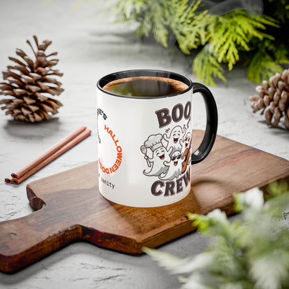 Boo Crew Halloween Mug - Personalized "Boo Crew" Funny Ghost Coffee Cup Gift