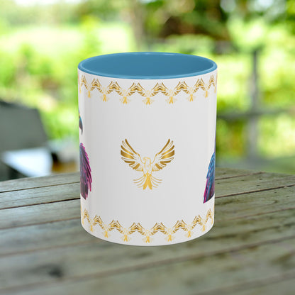 Wings of Resilience Mug representing mental health empowerment, strength, and courage to overcome challenges.
