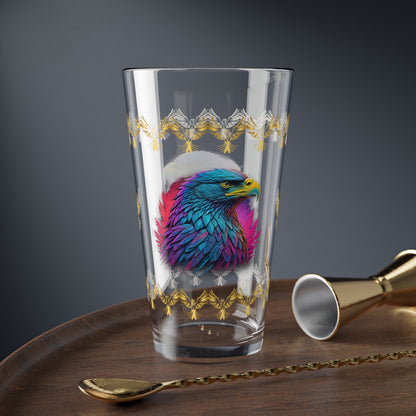 Triumphant Talons 16oz Eagle Pint Glass - Symbol of Strength, Resilience, and Mental Health Awareness