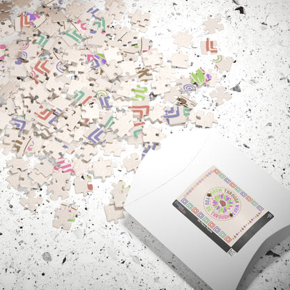 Grow Through What You Go Through - Affirmation Puzzle Gift for Survivors and Puzzle Lovers