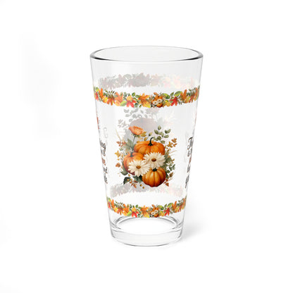 Thanksgiving Is The Season To Share Love, Laughter, And Gratitude 16oz Thanksgiving Pint Glass - Gratitude, Positivity, and Self-Care Gift