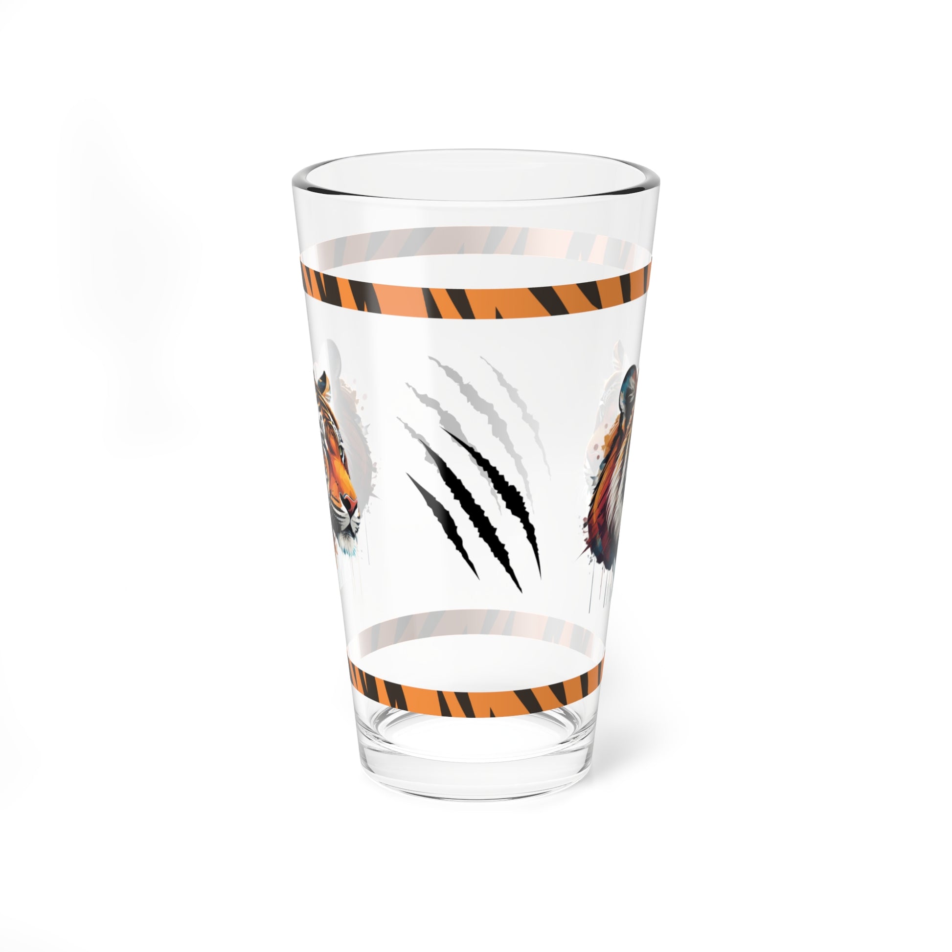 The Tiger Within 16oz Tiger Pint Glass - Inspiring Strength, Courage, and Empowerment