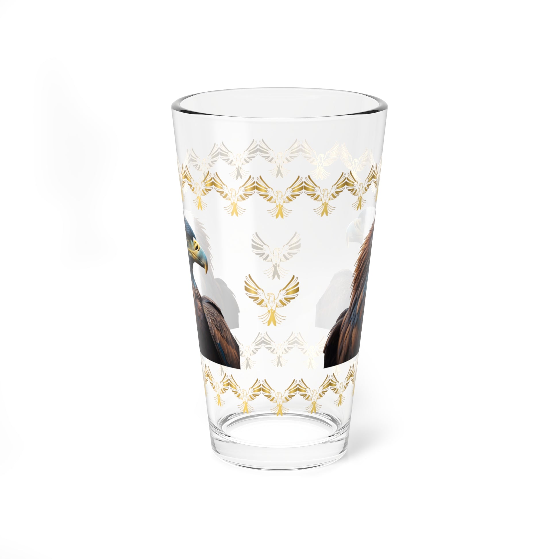 Feathers of Resilience 16oz Eagle Pint Glass - Symbol of Strength, Resilience, and Mental Health Awareness
