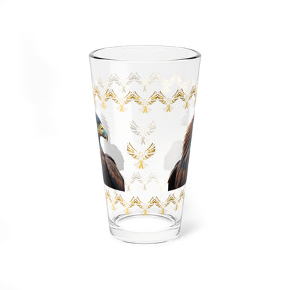 Feathers of Resilience 16oz Eagle Pint Glass - Symbol of Strength, Resilience, and Mental Health Awareness