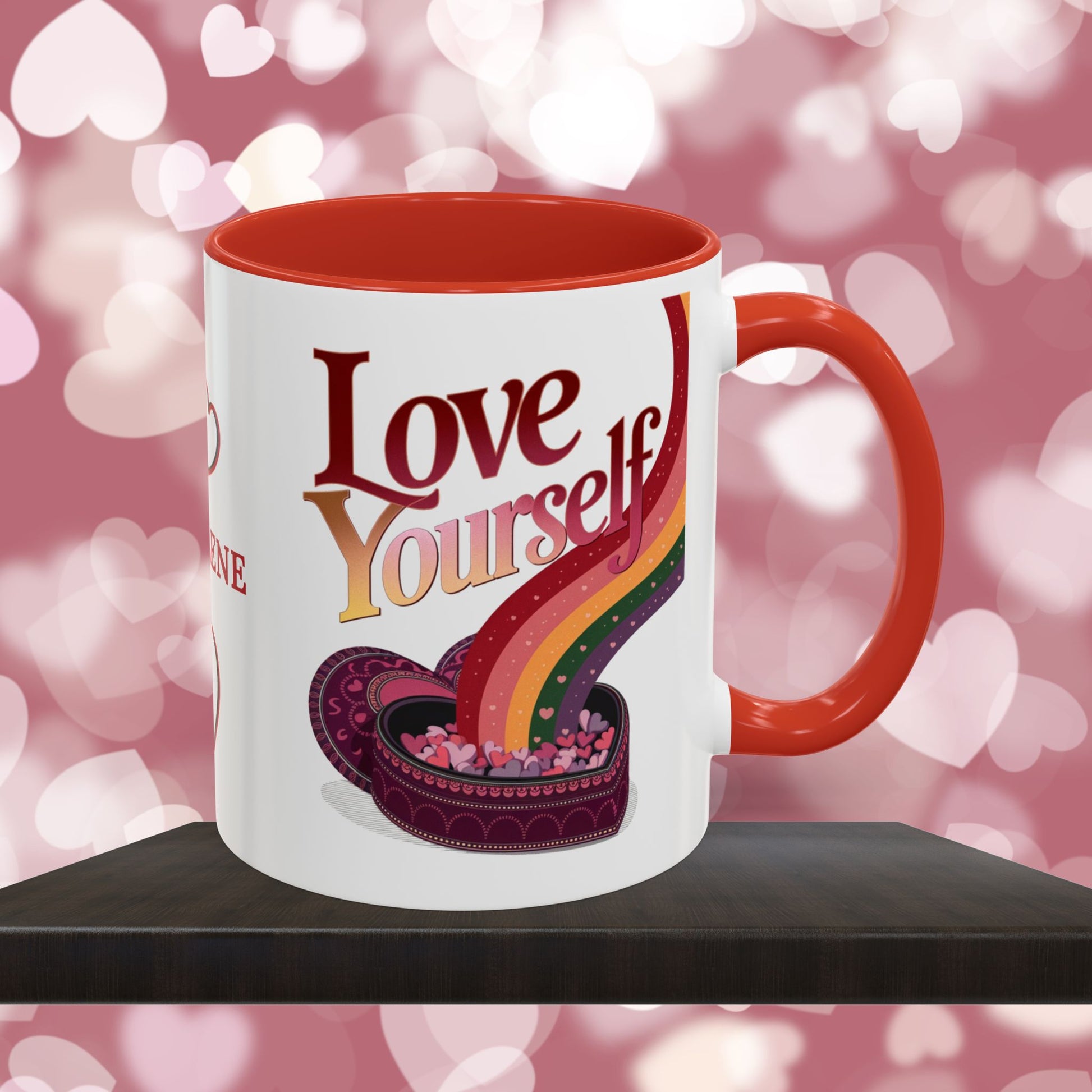 Love Yourself Mug: Personalized Valentine's Day Affirmation Mug – Inspiring Positivity and Emotional Wellness, 11oz or 15oz