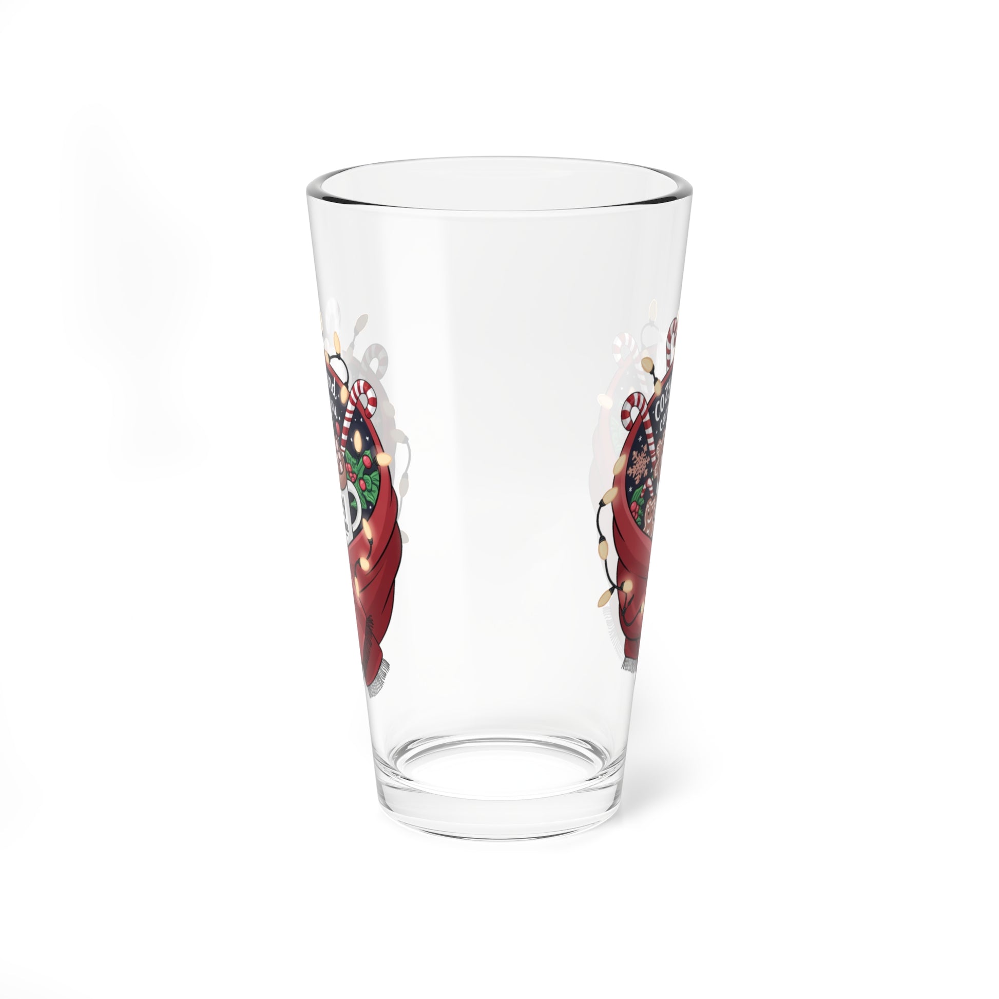 Cozy Up And Care For You, Christmas Pint Glass, 16oz