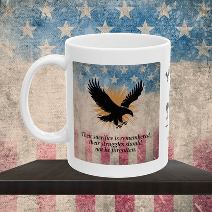 Personalized Memorial Day Mug - "Their Sacrifice Is Remembered" PTSD Support Tribute