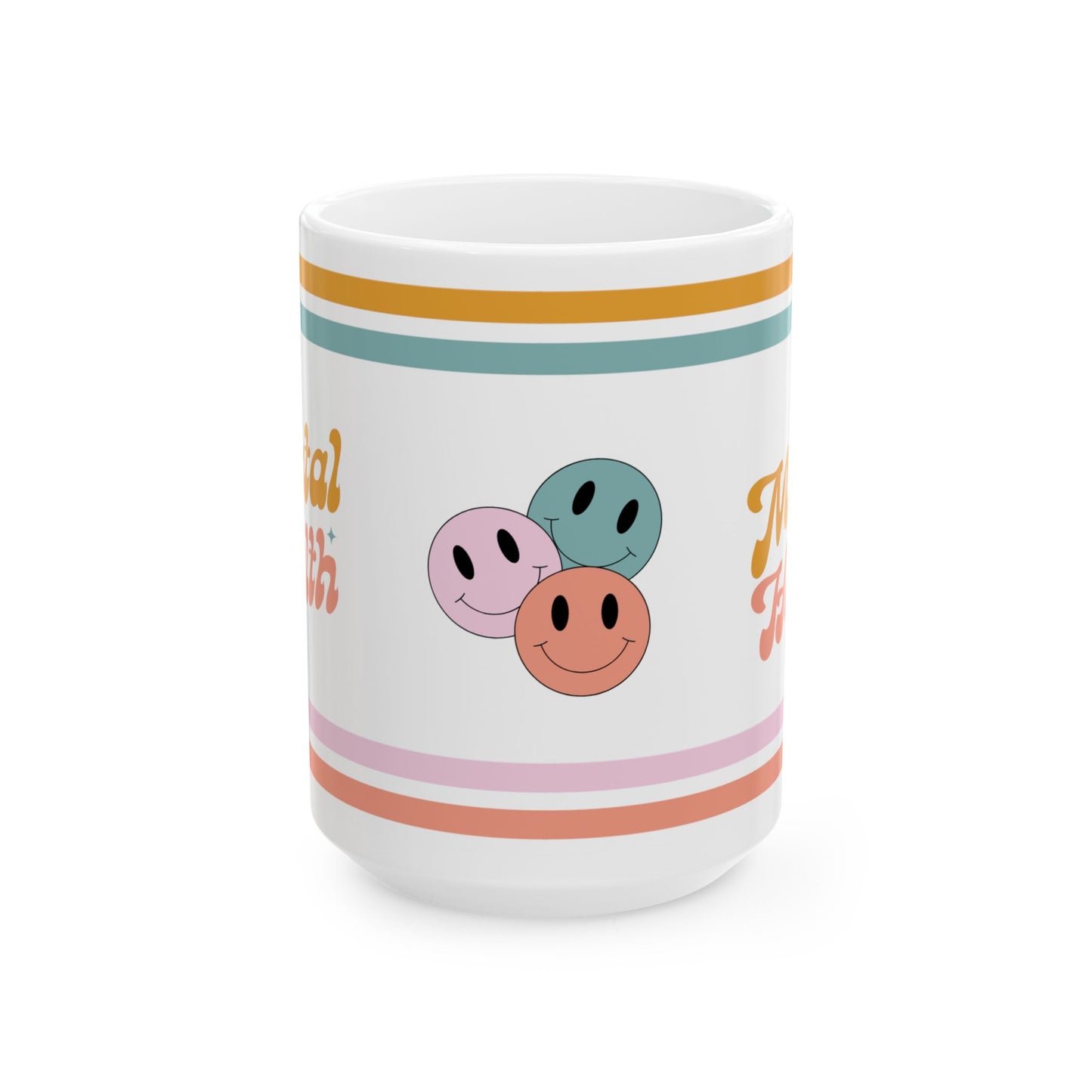 Mental Health Retro Ceramic Mug, (11oz, 15oz)