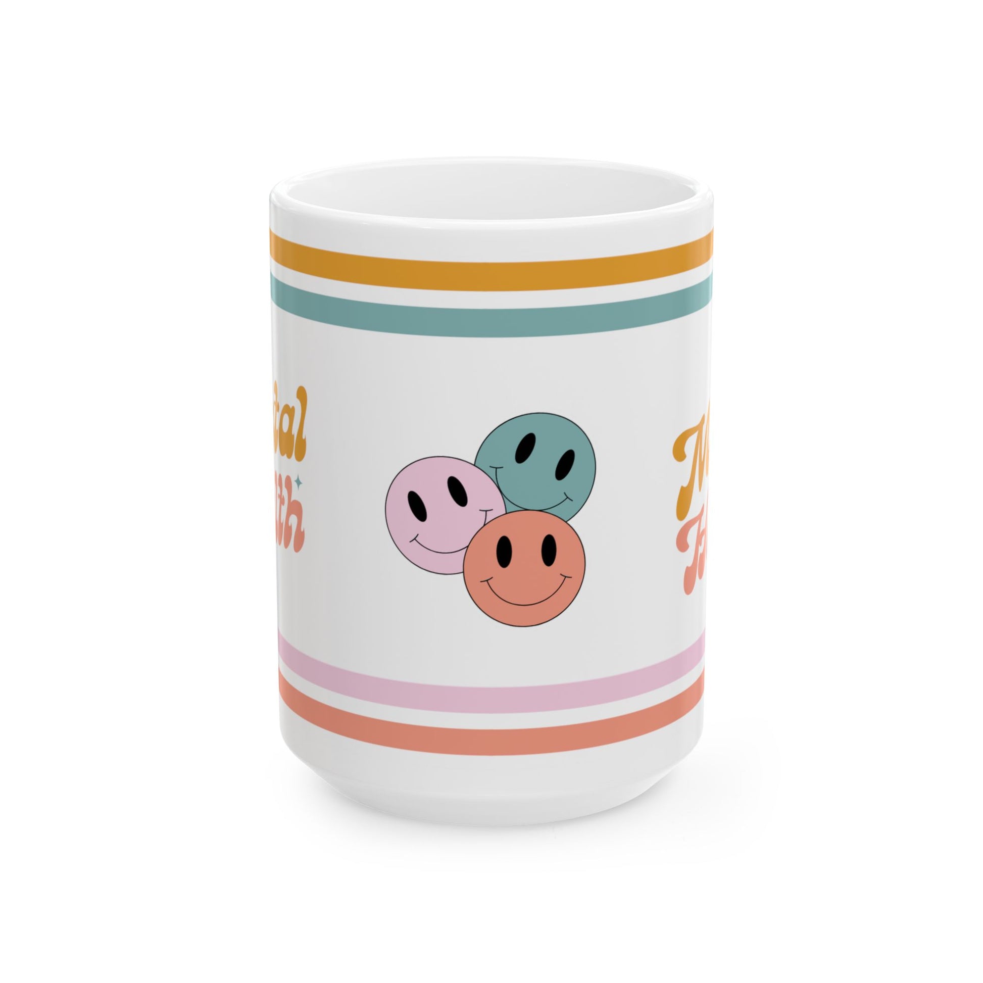Mental Health Retro Ceramic Mug, (11oz, 15oz)