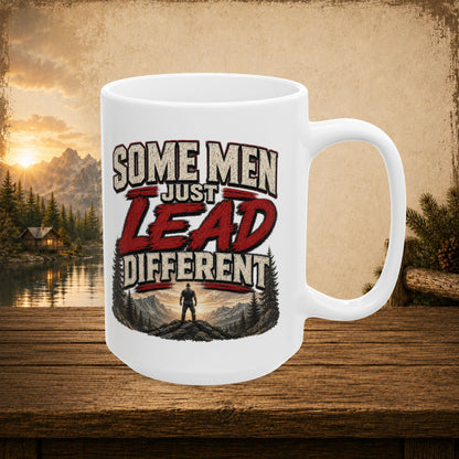 Some men just lead different personalized mug, bold Father’s Day gift for leader dads