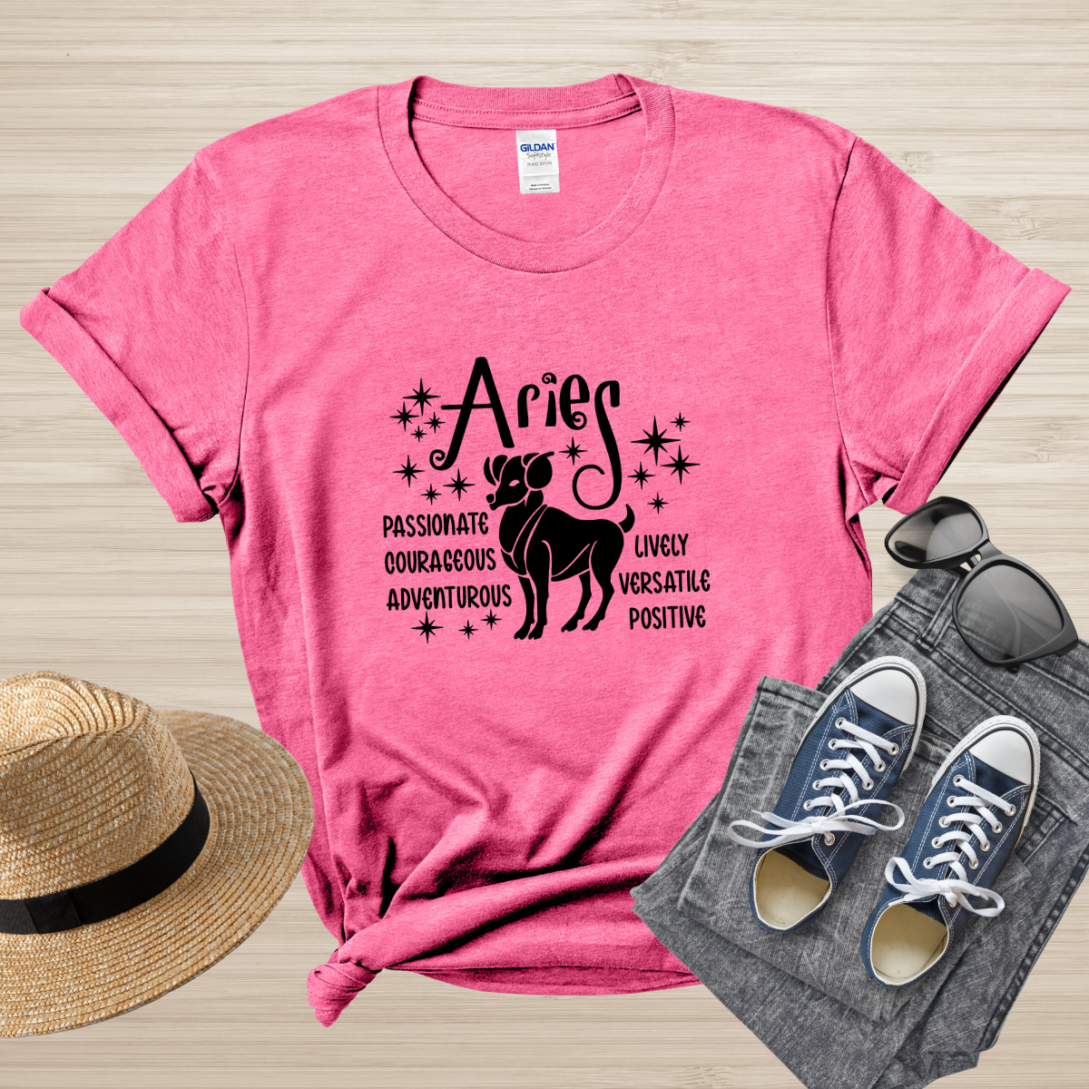 Aries Zodiac T-Shirt, Astrology Shirt for Aries, Horoscope Gift, Aries Birthday, Aries Season Gift, Perfect Aries Gift, Aries Zodiac Tee