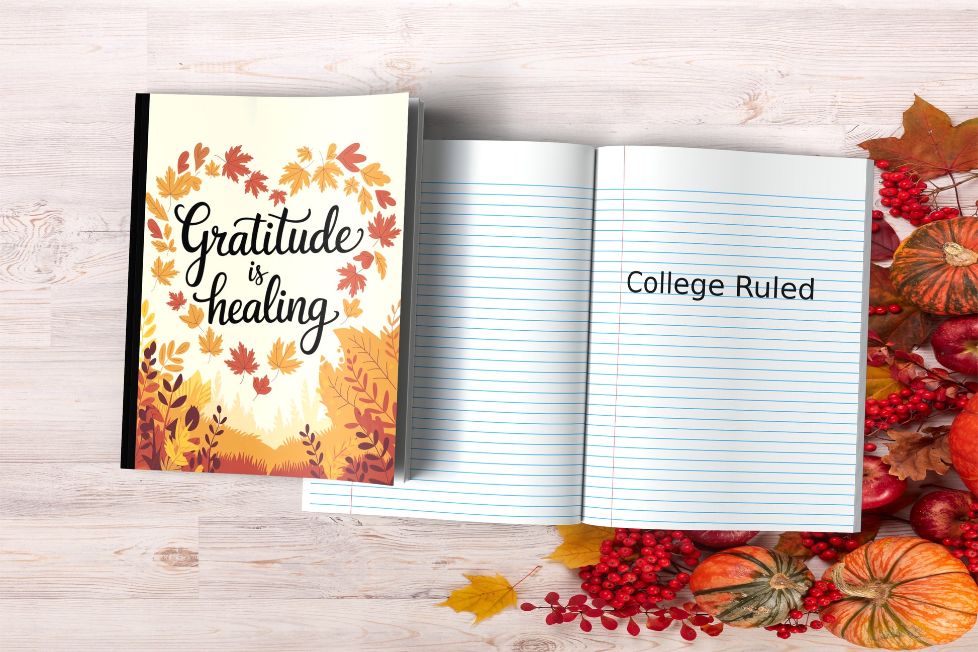 Gratitude Is Healing Composition Notebook