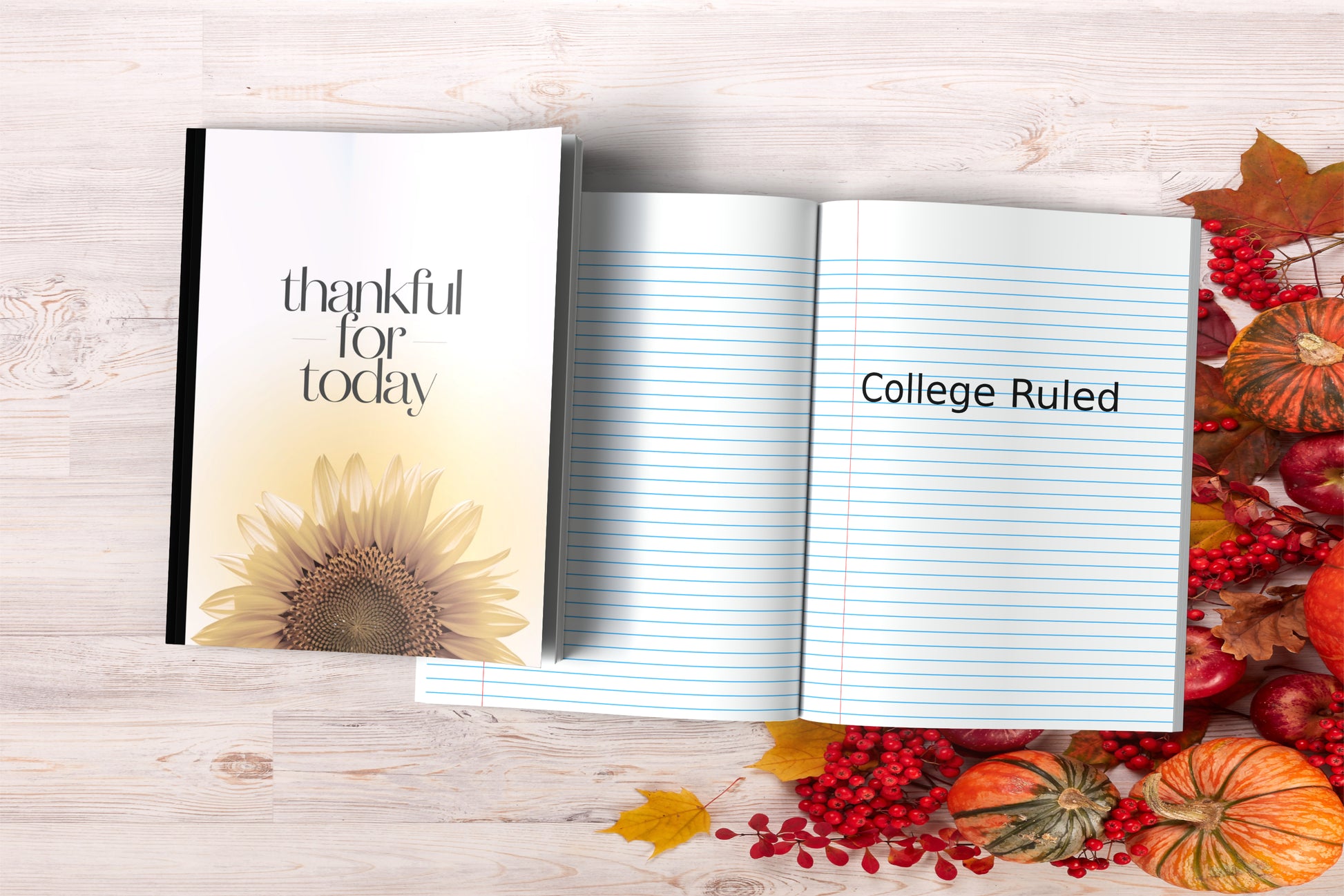 Thankful For Today Composition Notebook