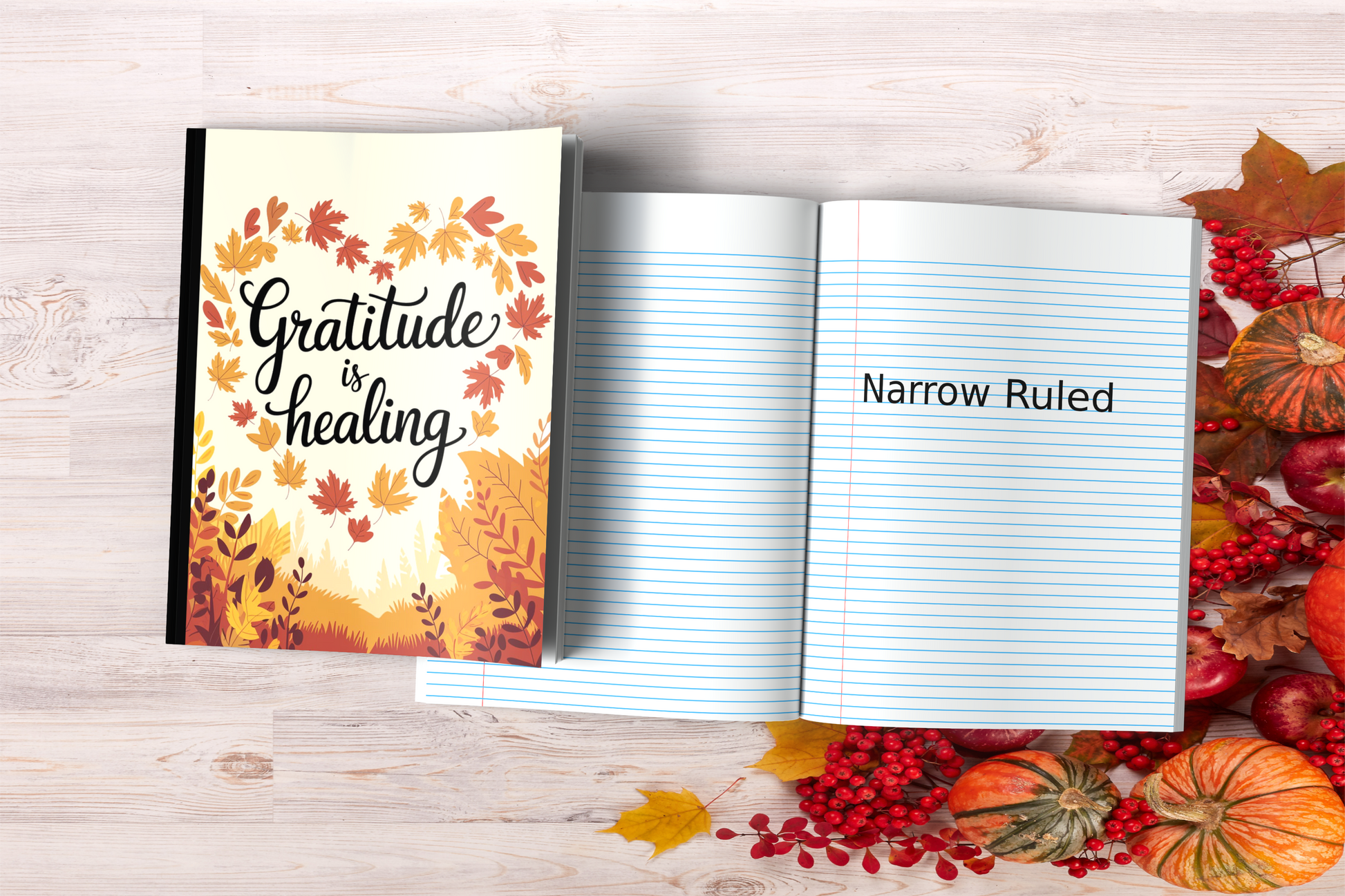 Gratitude Is Healing Composition Notebook