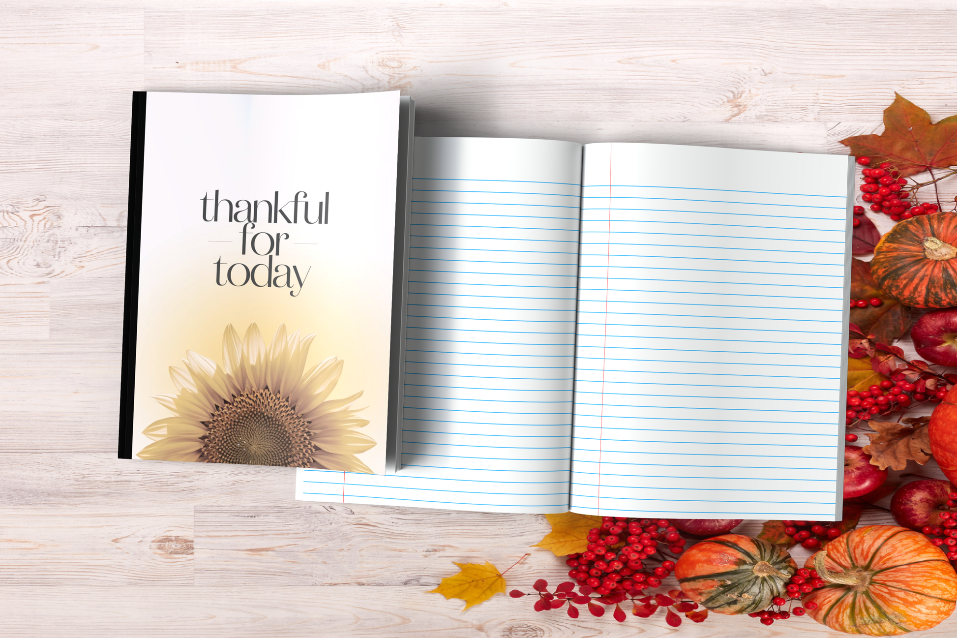 Thankful For Today Composition Notebook