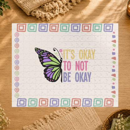 It's Okay to Not Be Okay - Affirmation Puzzle Gift for Survivors and Puzzle Lovers