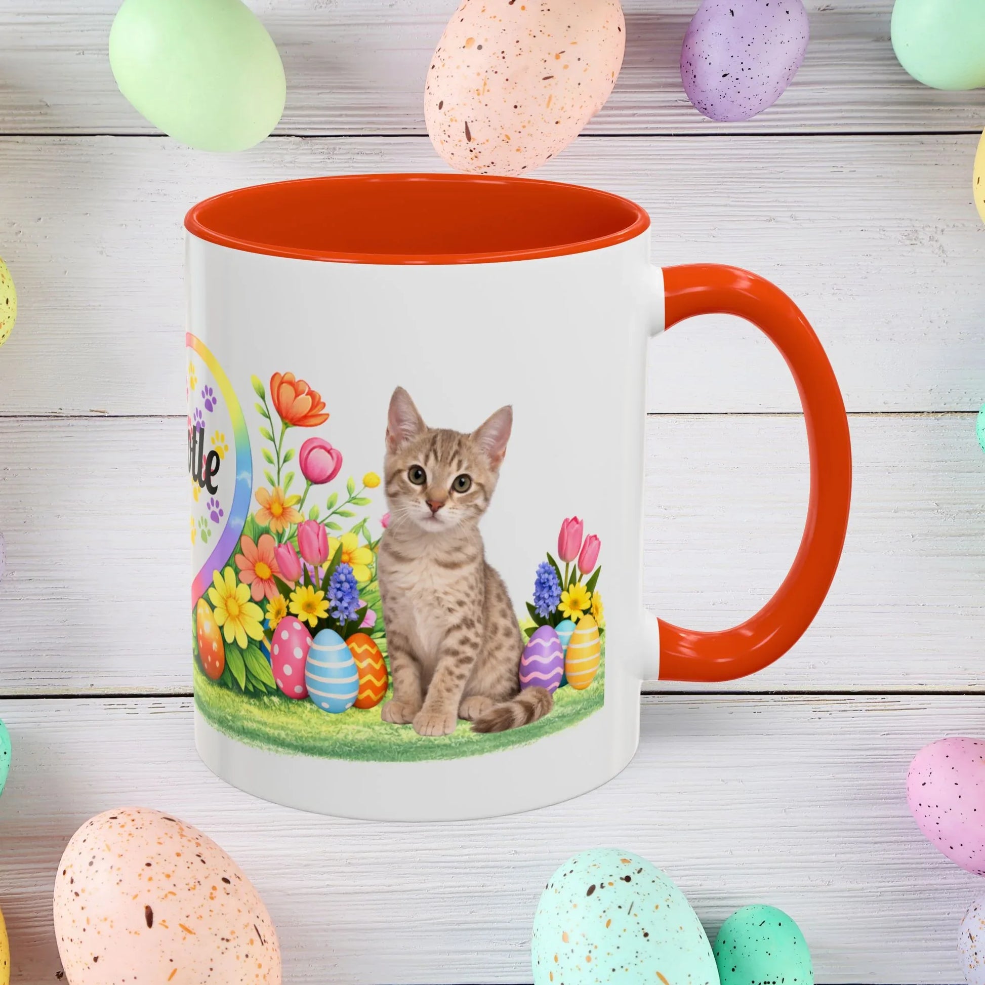 Shop our australian mist kitten easter mug featuring the 11oz style option from MySisterIsASurvivor.