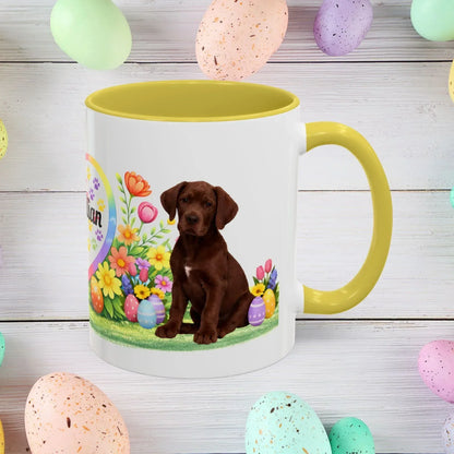 Shop our great dane chocolate puppy easter mug featuring the 15oz style option from MySisterIsASurvivor.