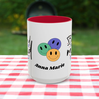 Be Kind to Your Mind - Custom Retro Uplifting Mug for Mental Health Support & Emotional Well-Being