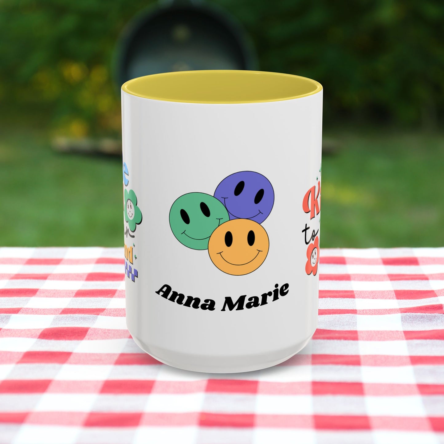 Be Kind to Your Mind - Personalized Retro Mental Wellness Mug for Mental Health Awareness & Self-Care