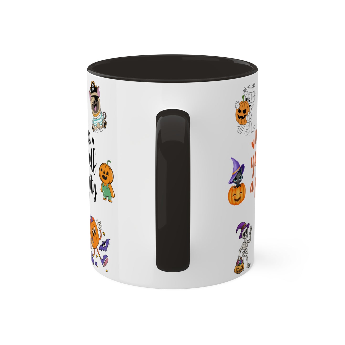 Make Yourself A Priority - Halloween Affirmation Mug - 11oz Ceramic Coffee Cup with Positive Quotes & Cute Vibes