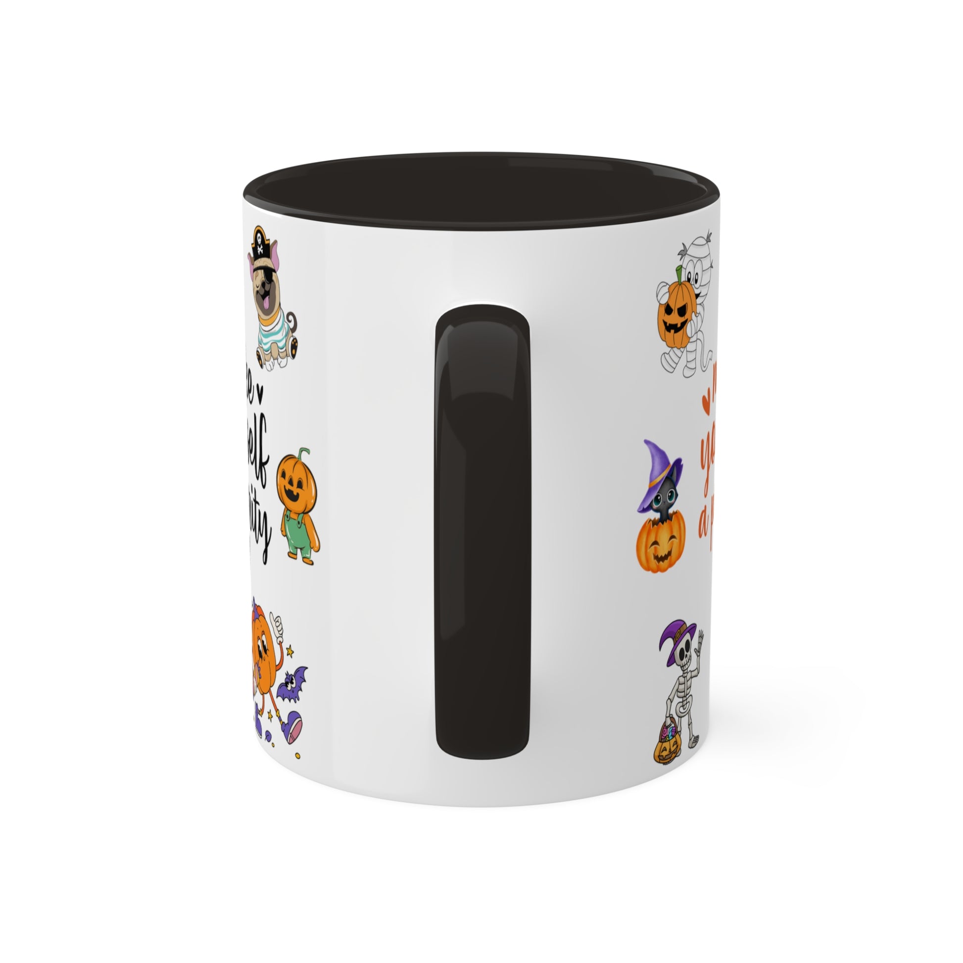 Make Yourself A Priority - Halloween Affirmation Mug - 11oz Ceramic Coffee Cup with Positive Quotes & Cute Vibes