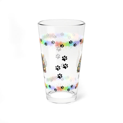 Chocolate Labrador Personalized Easter Puppy 16oz Pint Glass - Custom Dog Design, Mental Health Gift, Easter Décor, and Festive Celebrations