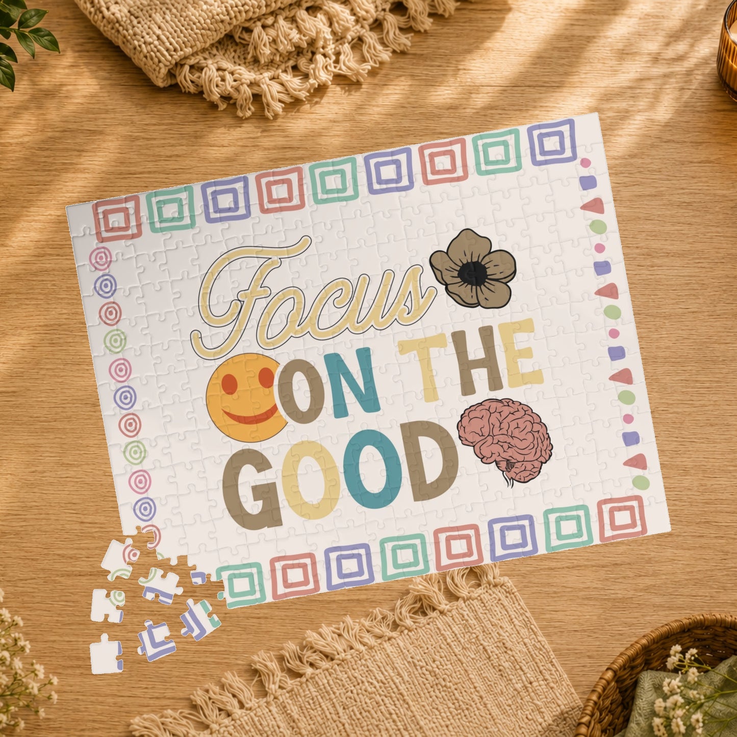 Focus on the Good - Affirmation Puzzle Gift for Survivors and Puzzle Lovers