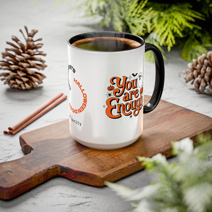 You Are Enough - Personalized Halloween Mug for Self-Worth, Survivors & Healing Gifts