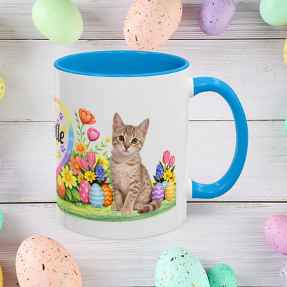 Shop our australian mist kitten easter mug featuring the 11oz style option from MySisterIsASurvivor.