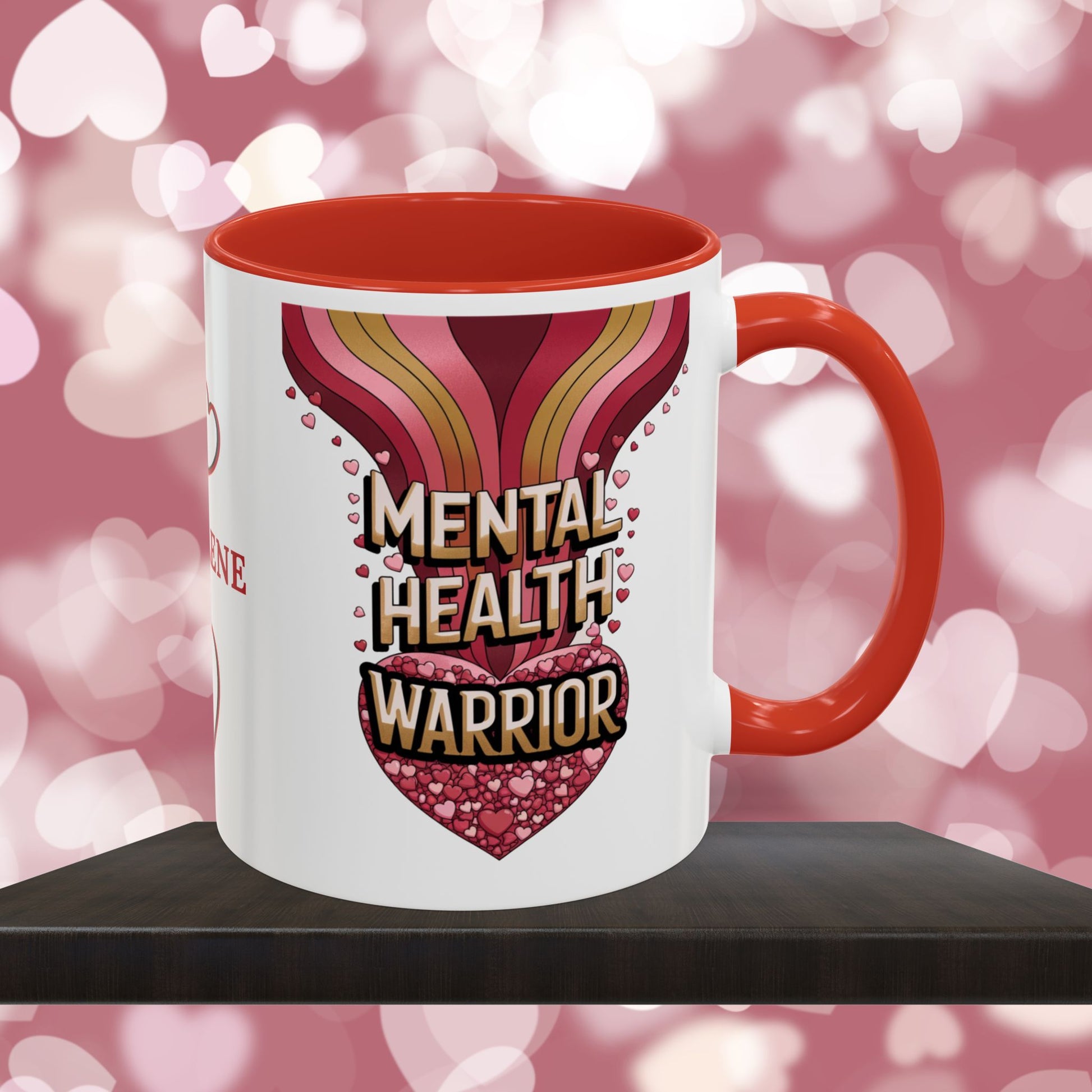 Mental Health Warrior: Personalized Valentine's Day Affirmation Mug – Inspiring Positivity and Emotional Wellness, 11oz or 15oz
