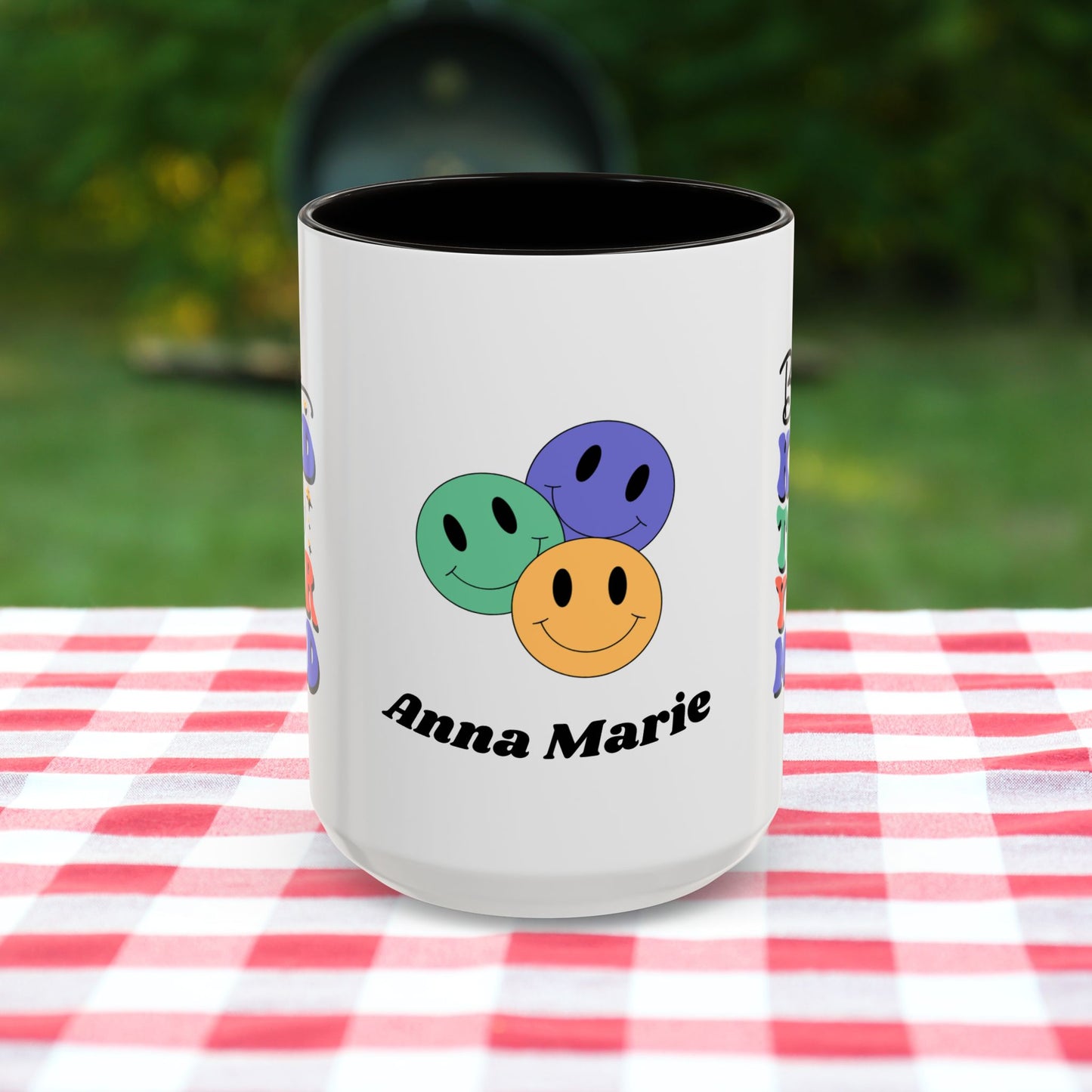 Be Kind to Your Mind - Personalized Retro Affirmation Mug for Positive Mental Health & Self-Care