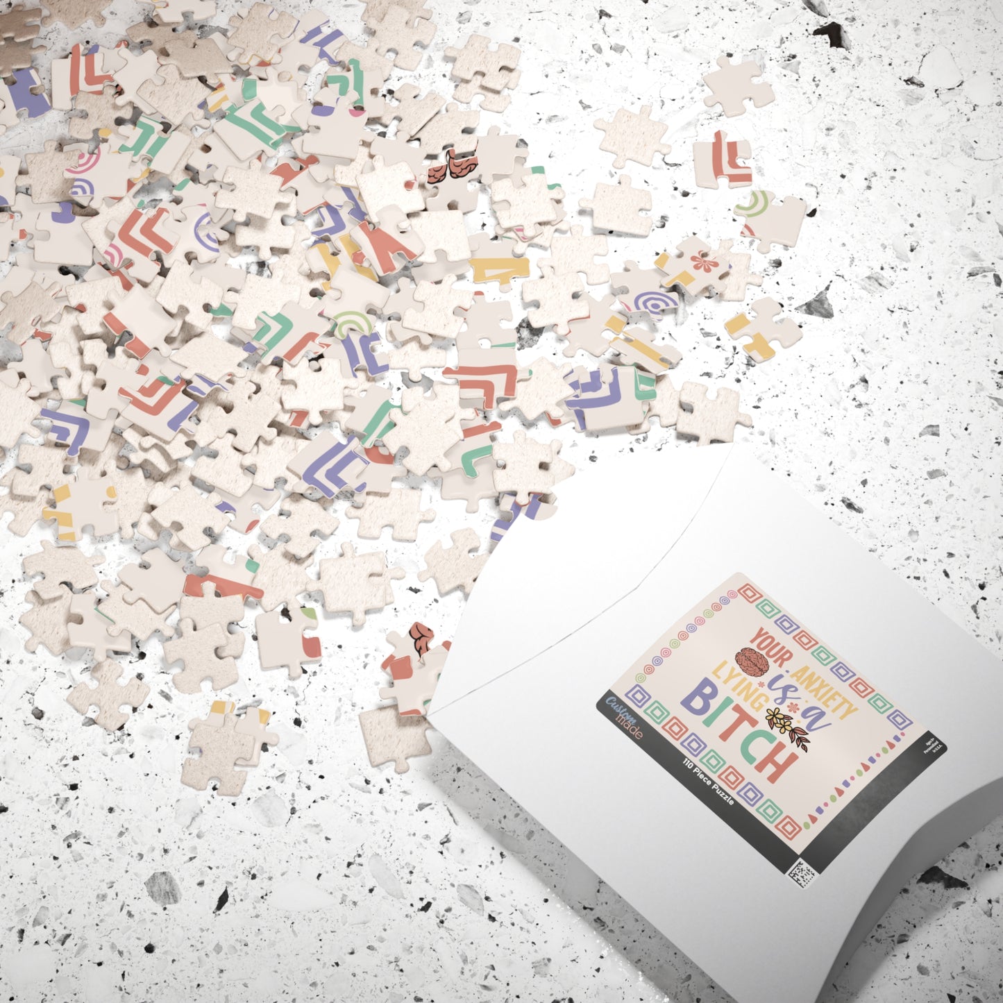Your Anxiety Is a Lying B*tch - Affirmation Puzzle Gift for Survivors and Puzzle Lovers