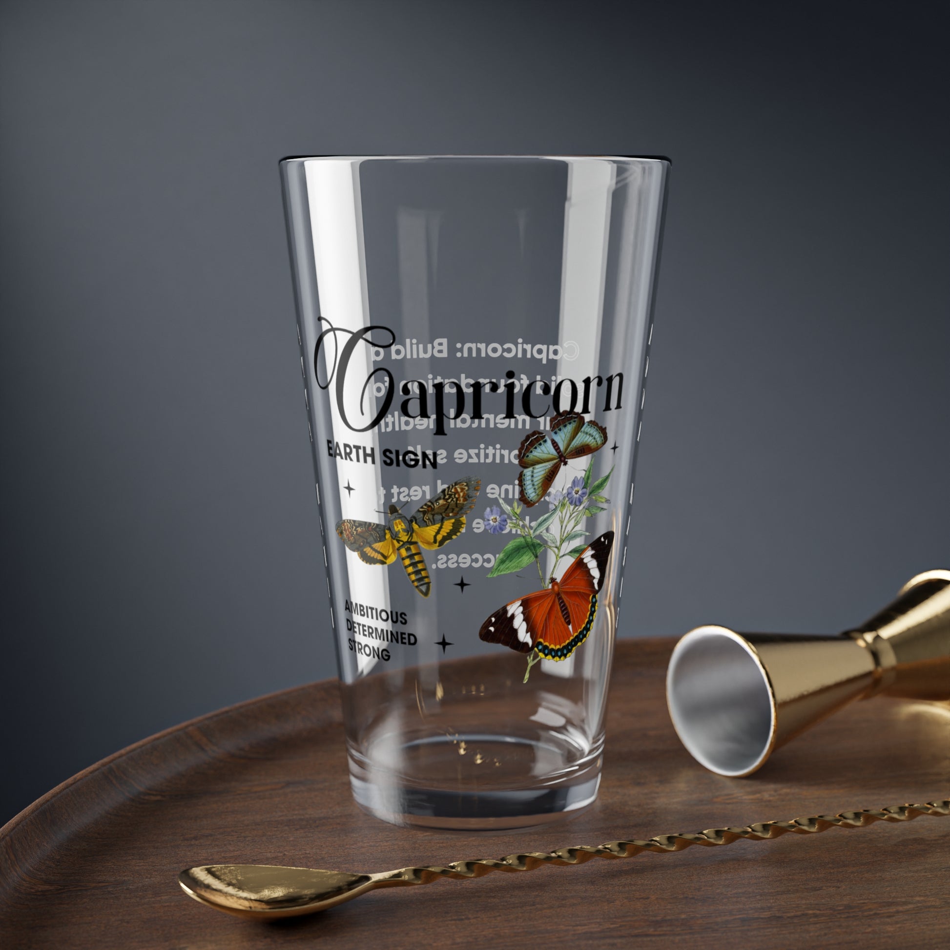 Capricorn Zodiac Pint Glass – Custom Star Sign Glass Gift