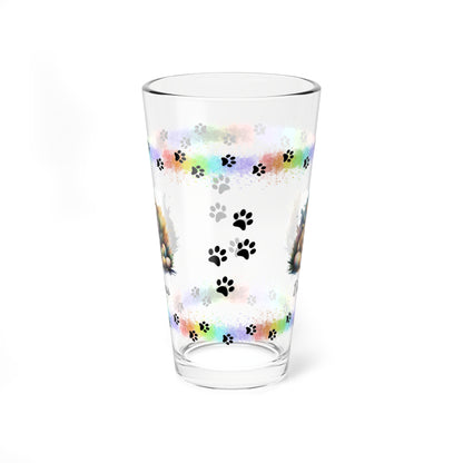 Bulldog Personalized Easter Puppy 16oz Pint Glass - Custom Dog Design, Mental Health Gift, Easter Décor, and Festive Celebrations