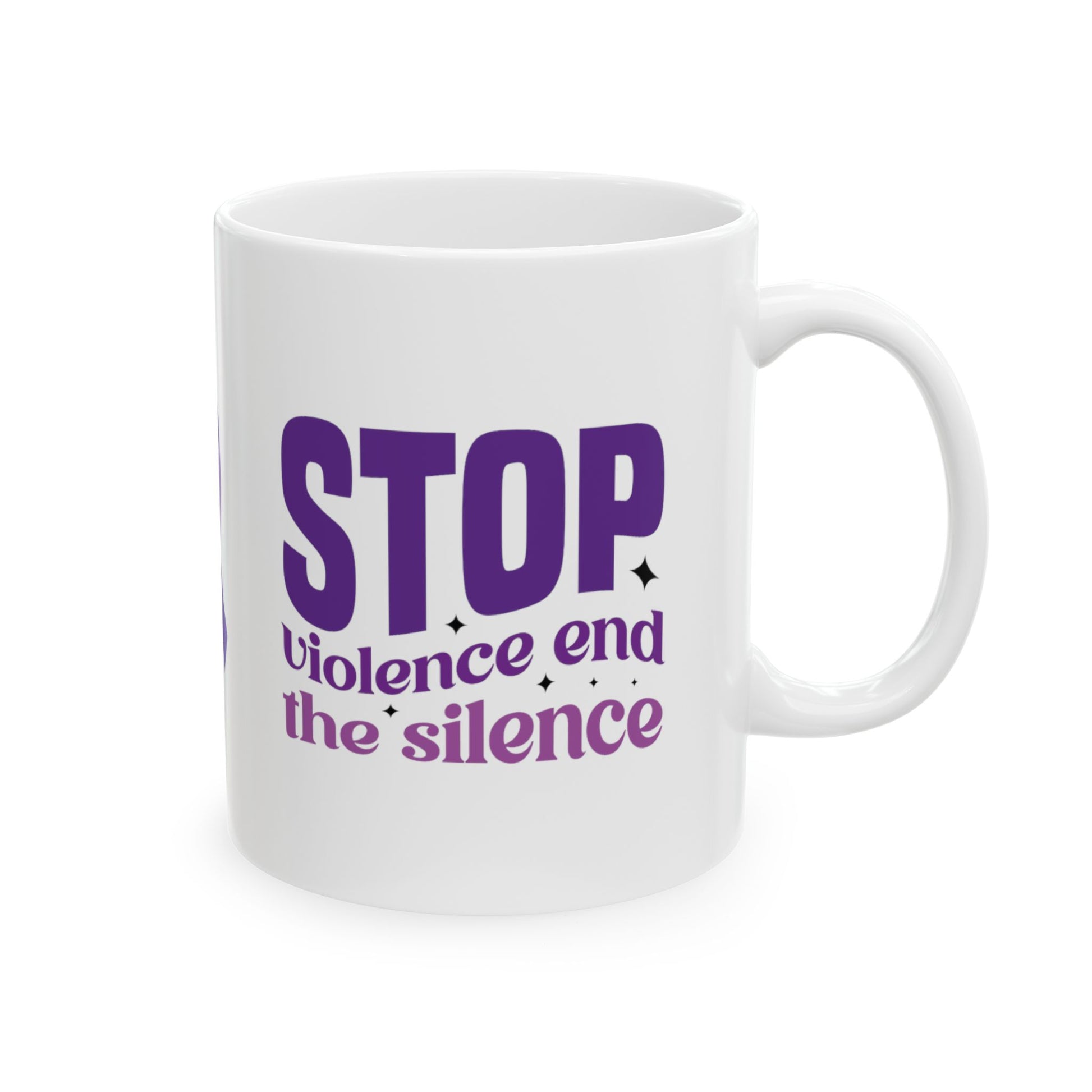 Stop Violence End The Silence Ceramic Mug, (11oz, 15oz)