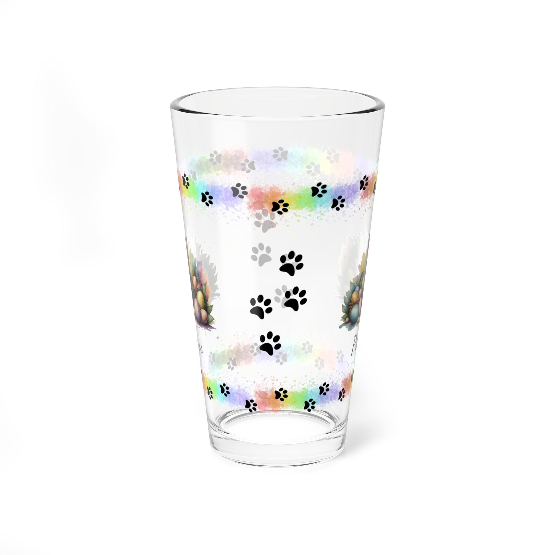 American Shorthair Easter Kitten 16oz Pint Glass - Personalized Cat-Themed Gift, Mental Health Drinkware, Holiday Décor & Easter Celebration