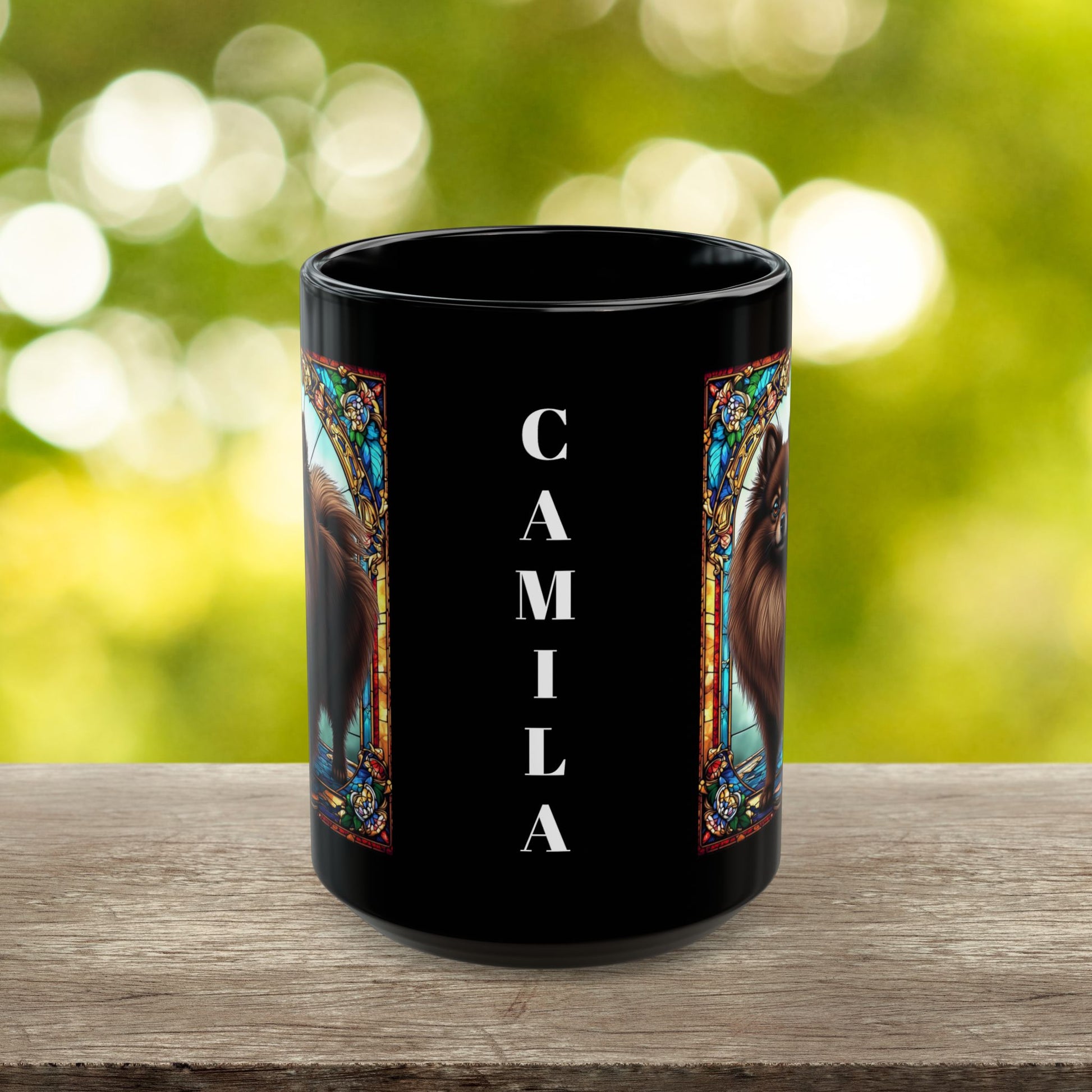 Pomeranian (Chocolate) Personalized Dog Breed Mug, Pet Lover Mug, Dog Coffee Mug, Custom Name Mug, Dog Lover Gift, Dog-Themed Mug