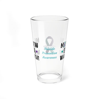 Nephew of a Warrior: Personalized Suicide Prevention Awareness Warrior Pint Glass - Proud Family Member