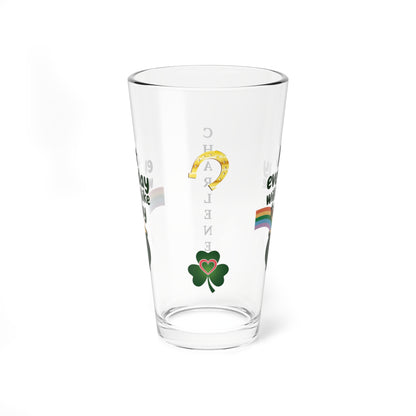 Not Everyday Will Feel Like Today: Personalized St. Patrick's Day Pint Glass - Customizable Name for Happiness and Positivity