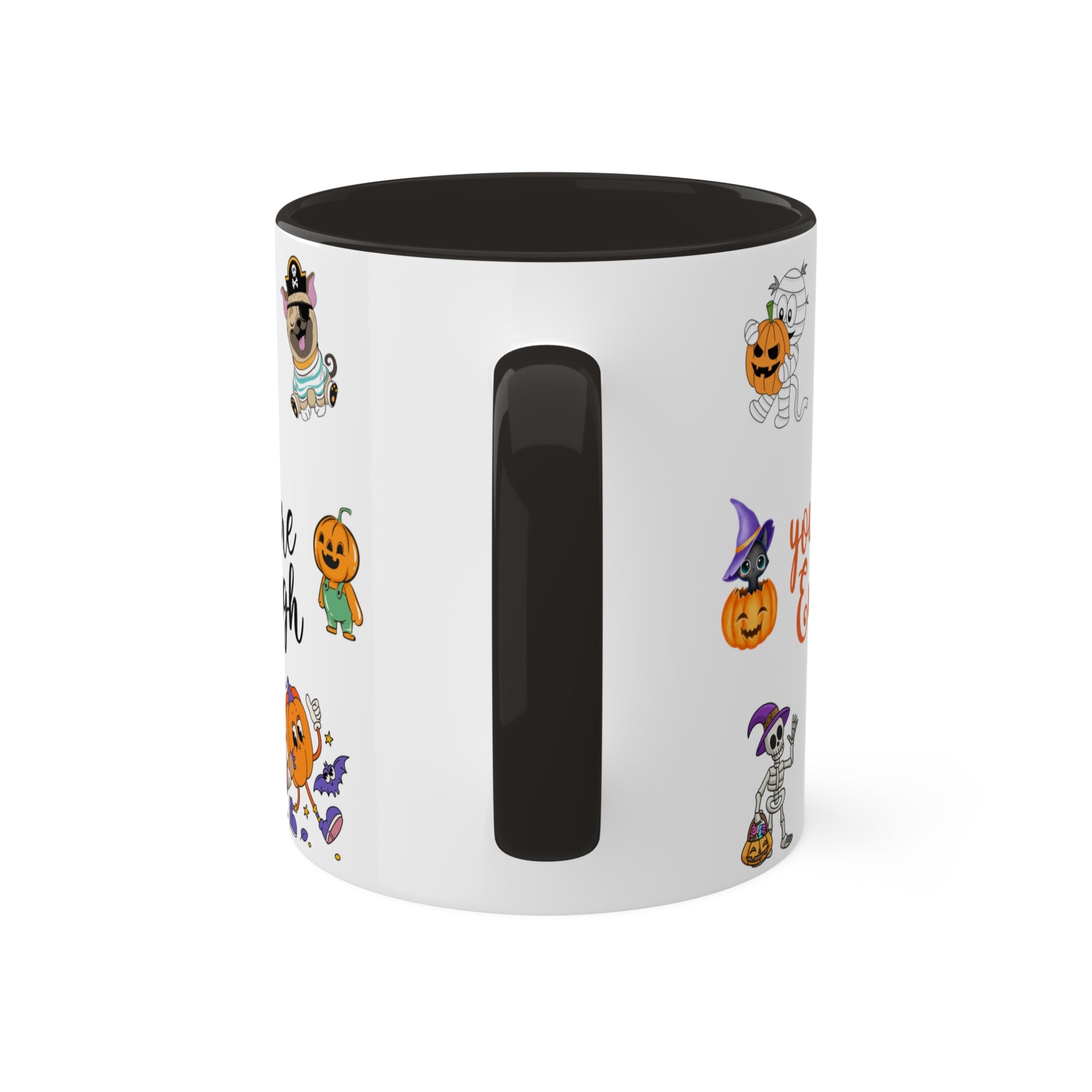 You Are Enough - Halloween Affirmation Mug - 11oz Ceramic Coffee Cup with Positive Quotes & Cute Vibes